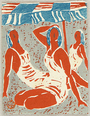 Sasajima Kihei bathers
