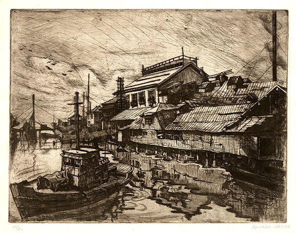 Sekino 1936 aomori harbor
