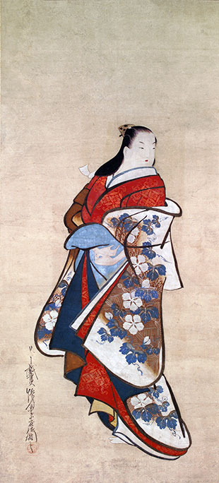 Kaigetsudo Doshin standing courtesan