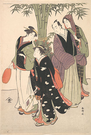 Shunkô actor  and geisha