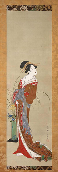 Toyoharu courtesan from shinagawa
